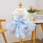 1 db kisállat ruházat tavaszi és őszi hó hercegnő ruha esküvői ruha kis és közepes méretű kutyák számára