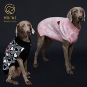 Buffalo Check Love-Heart Intarsia D-Ring Hole megztinis šunims