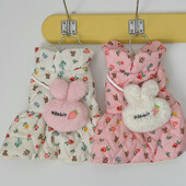 Rudens un ziemas suņu kleita Jauki trusis Mājas rotaļu lācīši VIP Pomerānijas kaķa šnaucers Mazs suns suns Maltas drēbes Svārki