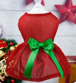 Nauja naminio šuns kalėdinė suknelė šunų kalėdinė suknelė Dovana Seno žmogaus šunų drabužiai