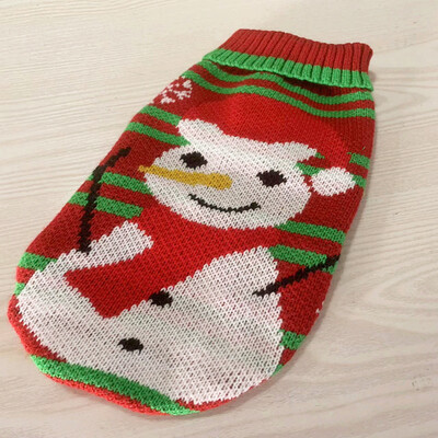 Kalėdiniai šunų megztiniai šaltam orui, minkšta apranga Šiltas žieminis paltas Megzti šunų rūbai mažiems vidutinio dydžio šuniukui