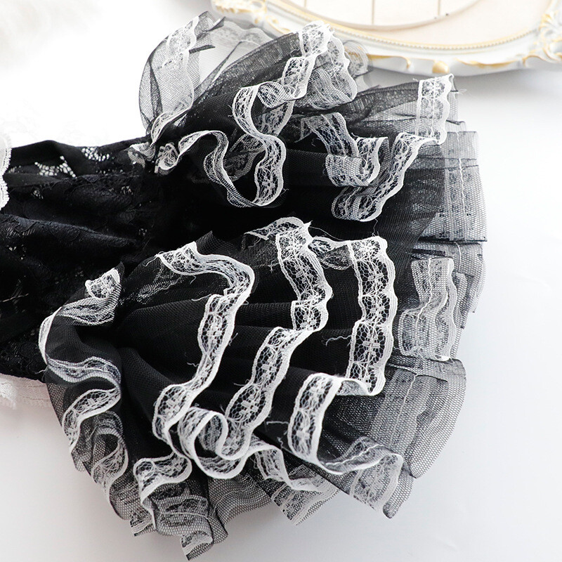 Šunų nėrinių tinklinė suknelė pavasario/vasaros plonos katės princesės suknelės juodos nėriniuotos suknelės mažos šunų naminių gyvūnėlių suknelės šuniuko drabužiai