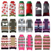 Kalėdiniai naminių šunų drabužiai šunų megztinis mažam šuniui mielas spausdintas šuniukas megztas vėžlys Prabangus kačių megztinis Šnaucerio šunų komplektai