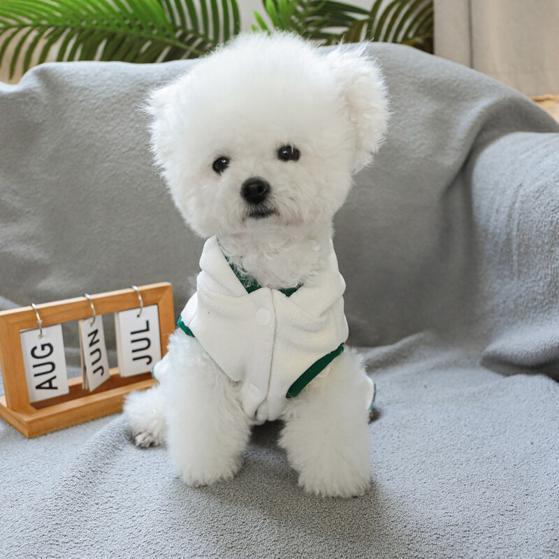 1 vnt naminių gyvūnėlių drabužiai pavasario ir rudens balti sportinio stiliaus aksominė teniso suknelė be rankovių, tinkama mažiems ir vidutinio dydžio šunims