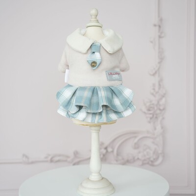 Naminių gyvūnėlių languota suknelė mažo šuns uniforma rudeniui ir žiemai šilti drabužiai meškiukas su dviem kojomis augintinio drabužiai šunų drabužiai mažiems šunims