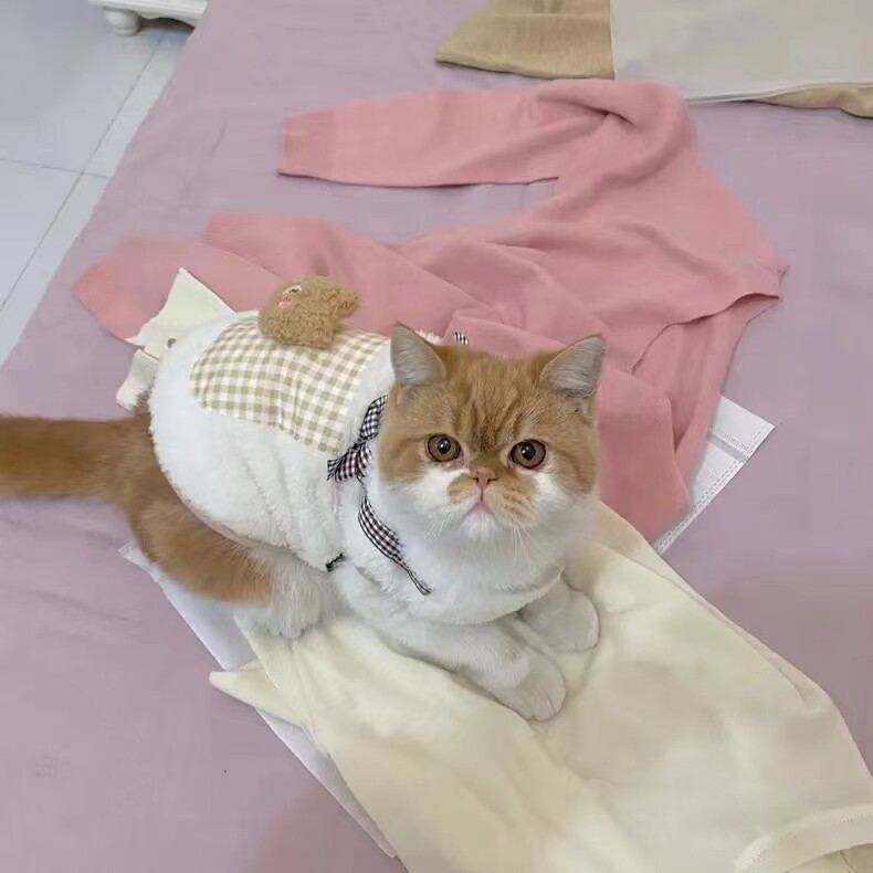 Blană fleece câine pulover vestă haine pisică panda cățeluș drăguț ursuleț de pluș toamnă și iarnă haine calde vestă mică