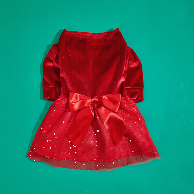 Rochie pentru câini Rochie de prințesă cu fundă pentru animale de companie Rochie de prințesă pentru cățeluș din tul Comodă de vară pentru animale de companie pentru câine mic, pisică, costum pentru caini