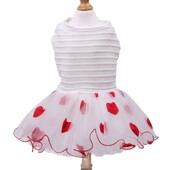 Prințesă Câine Mic Rochie Pisică Tutu Cățeluș Fusta Nunta/Petrecere Tinuta Inimioare Design Dungi