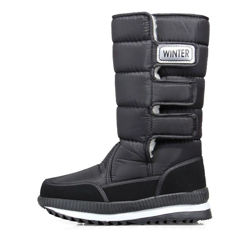 Nord-est de mărime mare pereche groasă de cizme de zăpadă înalte 2024 noi pentru bărbați și femei pantofi de iarnă din catifea casual din bumbac