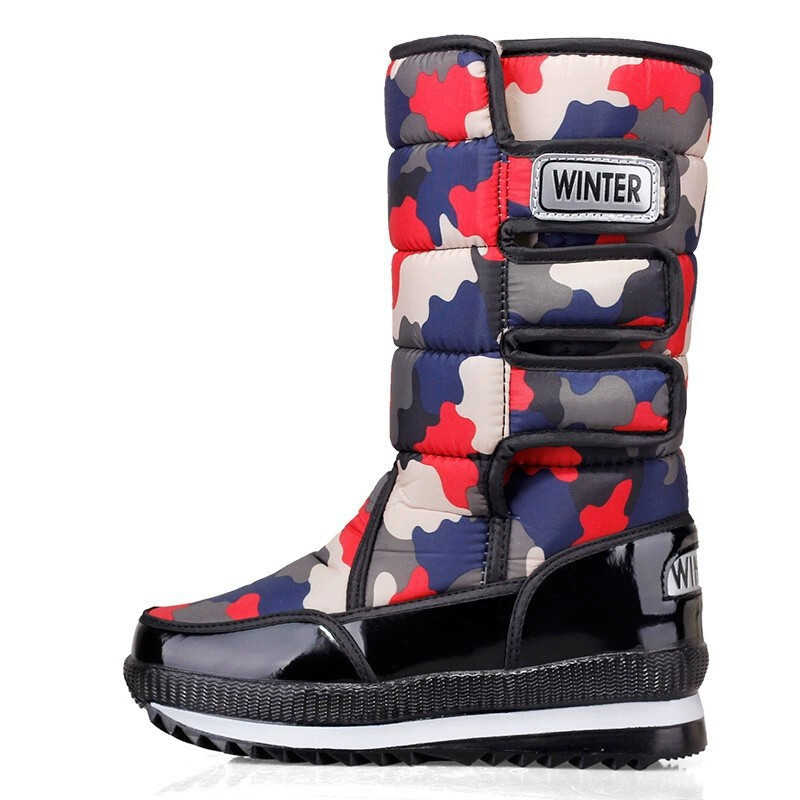 Nord-est de mărime mare pereche groasă de cizme de zăpadă înalte 2024 noi pentru bărbați și femei pantofi de iarnă din catifea casual din bumbac