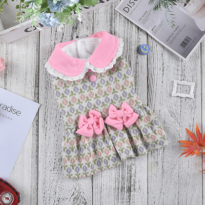 Îmbrăcăminte pentru câini pentru fete Haine drăguță pentru animale de companie XS 2XL Rochii Chihuahua Cu fundă Cățeluș Bichon Roșu Roz Accesorii Chihuahua