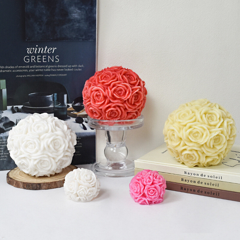 Roosipalliküünal Roos Silikoonist Lille Fondant Koogivorm Silikoonvorm