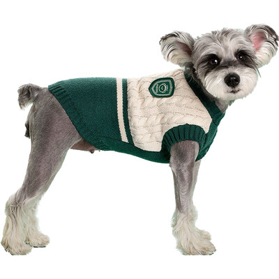 Žieminiai naminiai drabužiai Kolegijos stiliaus šuniuko liemenė mažiems vidutiniams šunims katėms striukė Prancūzų buldogo čihuahua apranga pudelio paltai