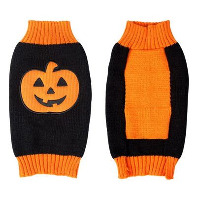 Šunų drabužiai Helovinas šunų kostiumas Moliūgų spausdinimas Drabužiai Šuns Megztinis Čihuahua Prancūzų buldogas Korėjos šuo katė Prabangūs naminiai drabužiai