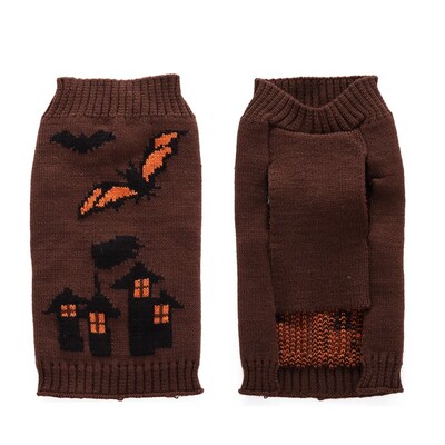 Šunų drabužiai Helovinas šunų kostiumas Moliūgų spausdinimas Drabužiai Šuns Megztinis Čihuahua Prancūzų buldogas Korėjos šuo katė Prabangūs naminiai drabužiai