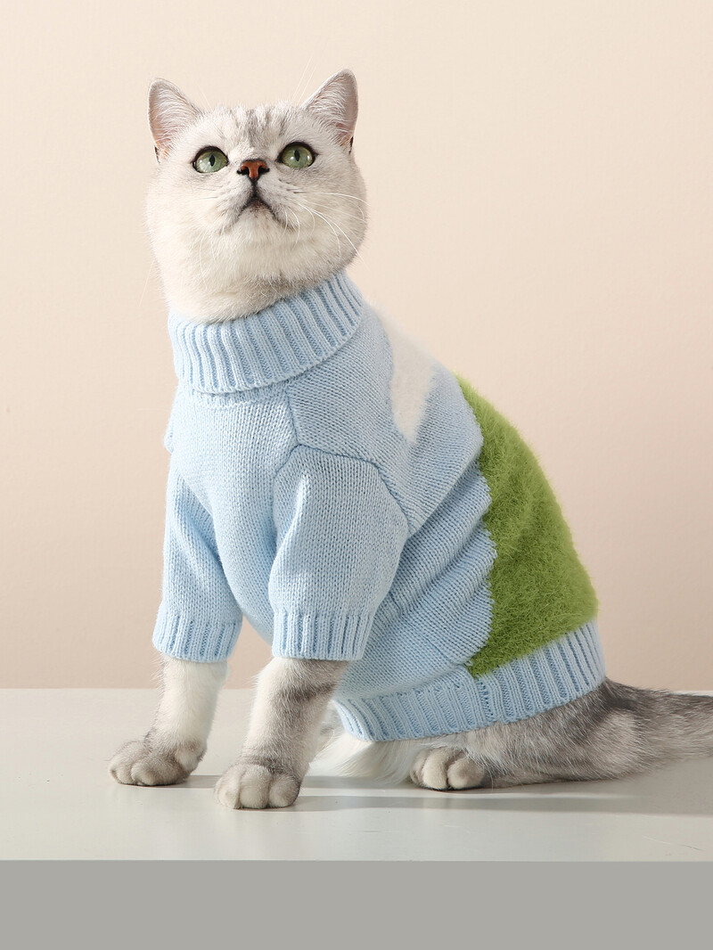 UFBemo Drabužiai naminiams gyvūnėliams Mieli balti debesys Dvipusiai šuniuko kačiuko paltai Megztinis mažiems vidutiniams šunims katėms šilta žiemos apranga