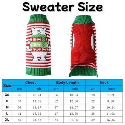 Iarnă caldă pentru animale de companie pulover câine haine pentru câini de Crăciun la modă tricotat cu gât țesut de desene animate pulover pisică costume de buldog francez