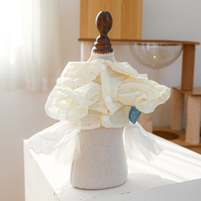 1PC îmbrăcăminte pentru animale de companie de primăvară/vară subțire urs cântec de dans rural rochie de prințesă potrivită pentru câini mici și mijlocii