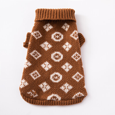Aukštos kokybės žiemos pastorintas megztinis naminiams gyvūnėliams Patogus didelio elastingumo potvynis prekės ženklo šunų drabužiai Corgi mažo šuns augintinio paltas