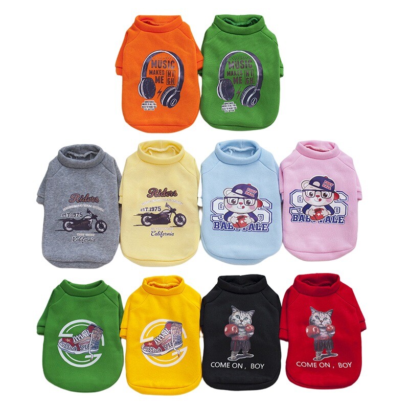 Šilti šunų drabužiai mažiems ir vidutiniams šunims 18 stilių naminių šunų kačių apranga striukė Drabužiai prancūzų buldogo kostiumas čihuahua jorko liemenė