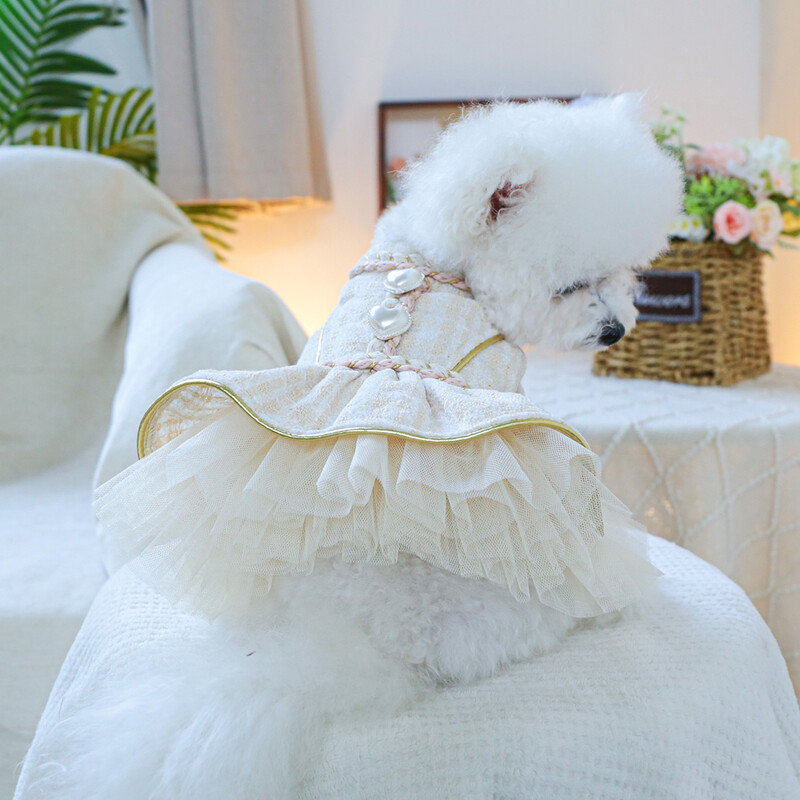 1vnt drabužis augintiniams rudeninis ir žieminis storas kviečių ausų kvapnus sijonas princesinis sijonas tinka mažiems ir vidutinio dydžio šunims