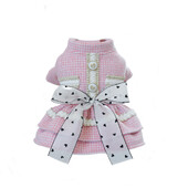 2024 m. nauji šunų rūbai rudens žiemos šunų suknelė mažiems šunims Puppy Yorkie Prabangus, storas šiltas augintinio paltas Princesės suknelė, naminių gyvūnėlių drabužiai