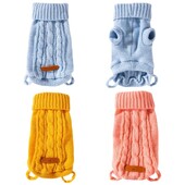 Ziemas silts suns bruņurupucis Cute Solid Dog Adīšanas Džemperi Klasisks kucēnu apģērbs Modes Kaķu Džemperis Mājdzīvnieku puloveri Suņu apģērbi