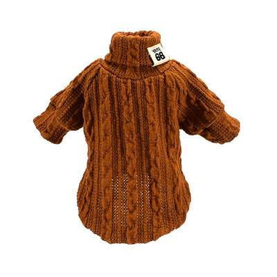 Haine cu gâtul pentru animale de companie pentru câini de talie mică, pisici, iarnă, căldură, pulover pentru câini, pulovere teckel, cățeluș, pisică, animale, îmbrăcăminte, jersey perro