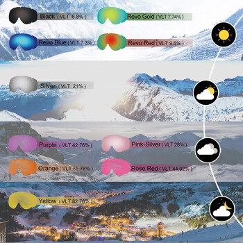 Findway Παιδικά γυαλιά χιονιού OTG Anti-Fog Winter with 100% UV Protection Lens for (8-14) Youth Girls Boys Snowboard