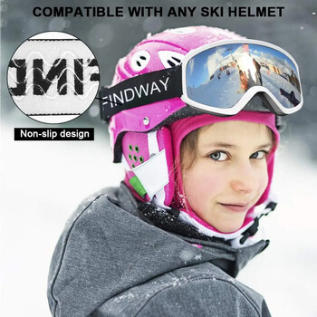 Findway Παιδικά γυαλιά χιονιού OTG Anti-Fog Winter with 100% UV Protection Lens for (8-14) Youth Girls Boys Snowboard