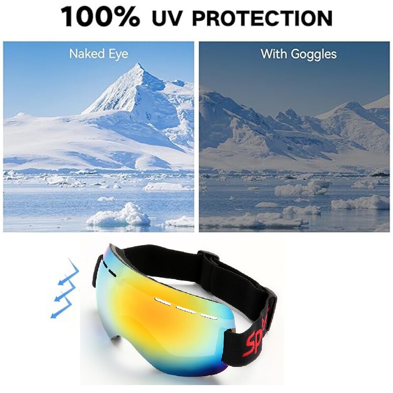 Snowboard skijaške naočale Snježne naočale sa 100% UV zaštitom za muškarce i žene