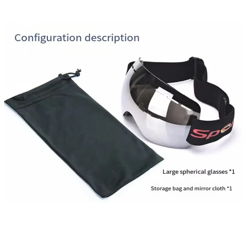 Ochelari de schi anti-aburire cu straturi duble Ochelari de sport pentru zăpadă de iarnă Ochelari de snowboard pentru zăpadă în aer liber pentru bărbați, femei, ochelari de schi Ochelari