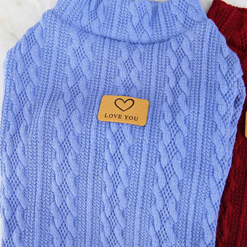 Šilti kačių šunų megztiniai drabužiai žieminiai megzti katės šuniuko drabužiai Kostiumas mažiems šunims Čihuahua meškiuko aprangos liemenė