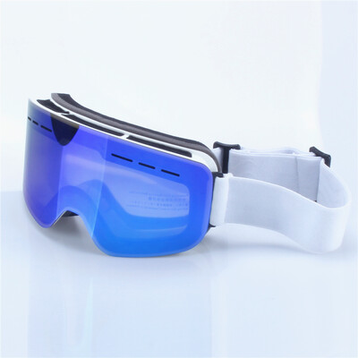 Slidinėjimo snieglenčių akiniai Moteriški Vyriški Slidinėjimo akiniai Kaukė UV400 Apsauga nuo sniego virš akinių suaugusiems Dvigubas cilindrinis lęšis nuo rasojimo