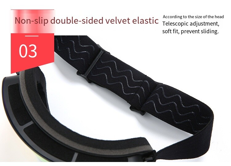 Slidinėjimo snieglenčių akiniai Moteriški Vyriški Slidinėjimo akiniai Kaukė UV400 Apsauga nuo sniego virš akinių suaugusiems Dvigubas cilindrinis lęšis nuo rasojimo