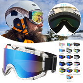 Ochelari de schi cu strat dublu cu lentile colorate Ochelari de schi polarizați rezistenti la nisip Ochelari de schi cu lentile anti-orbire anti-coliziune pentru schi