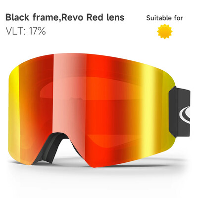 Findway vīriešu sieviešu slēpošanas brilles pret miglas slēpošanas brilles cilindriskas pret miglas sniega aizsargbrilles UV aizsardzības snovborda brilles pieaugušajiem