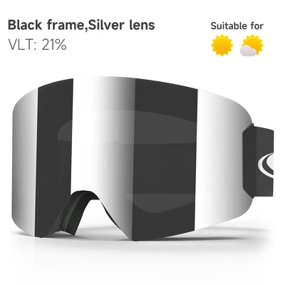 Findway vīriešu sieviešu slēpošanas brilles pret miglas slēpošanas brilles cilindriskas pret miglas sniega aizsargbrilles UV aizsardzības snovborda brilles pieaugušajiem