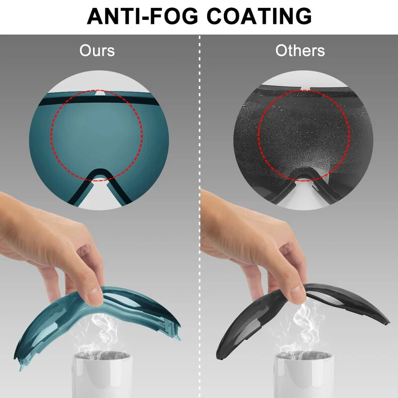 Findway vīriešu sieviešu slēpošanas brilles pret miglas slēpošanas brilles cilindriskas pret miglas sniega aizsargbrilles UV aizsardzības snovborda brilles pieaugušajiem