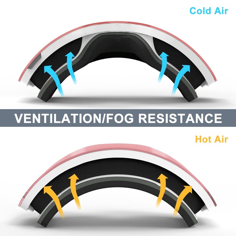 Findway Adults slēpošanas brilles 100% UV400 aizsardzība pret aizsvīšanas snovborda brilles āra vīriešiem un sievietēm