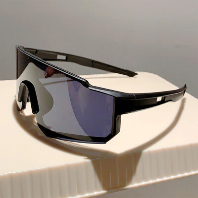 1 gab. Liela izmēra āra sporta aizsargbrilles sievietēm vīriešiem Luksusa zīmola dizaineru saulesbrilles Vintage punk slēpošanas riteņbraukšanai vēja necaurlaidīgas saulesbrilles