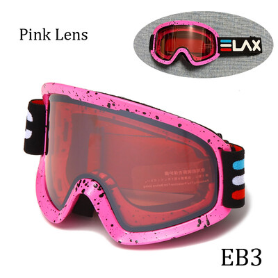 ELAX VISIŠKAI NAUJI Dviejų sluoksnių nuo rasojimo apsaugantys slidinėjimo akiniai snieglenčių akiniai lauko sportiniai sniego motociklai