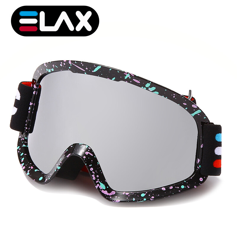 ELAX VISIŠKAI NAUJI Dviejų sluoksnių nuo rasojimo apsaugantys slidinėjimo akiniai snieglenčių akiniai lauko sportiniai sniego motociklai