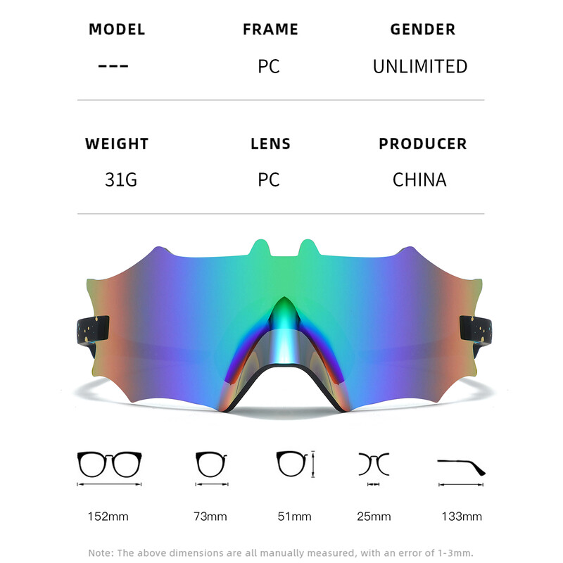 Sunčane naočale Muškarci Žene UV400 DressUp Bat Dan Svih Svetih Baseball Sport na otvorenom Biciklističke naočale Mtb Bike Biciklističke naočale