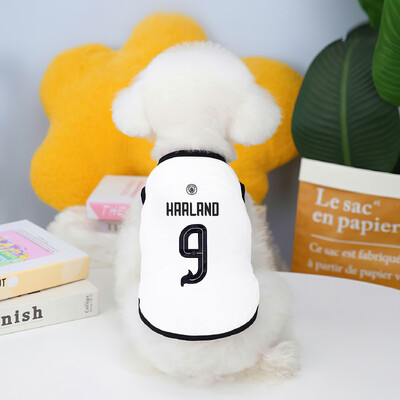 Vesta cu imprimeu grafic pentru fotbal, calul regal, cu bloc de poliester, respirabilă, potrivită pentru interior, pisici și câini buldog francez