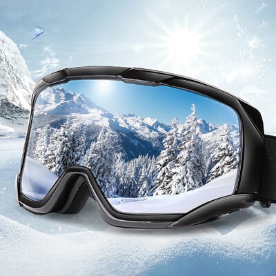 Snowboard Snowmobile Ski Goggles Outdoor Sport Αντιανεμικά διπλά στρώματα Αντιθαμβωτική UV400 Eyewer Big Mask Ski