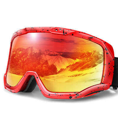 Snowboard Snowmobile Ochelari de schi Sport în aer liber Rezistent la vânt Straturi duble Anti-aburire UV400 Eyewer Mască de schi mare