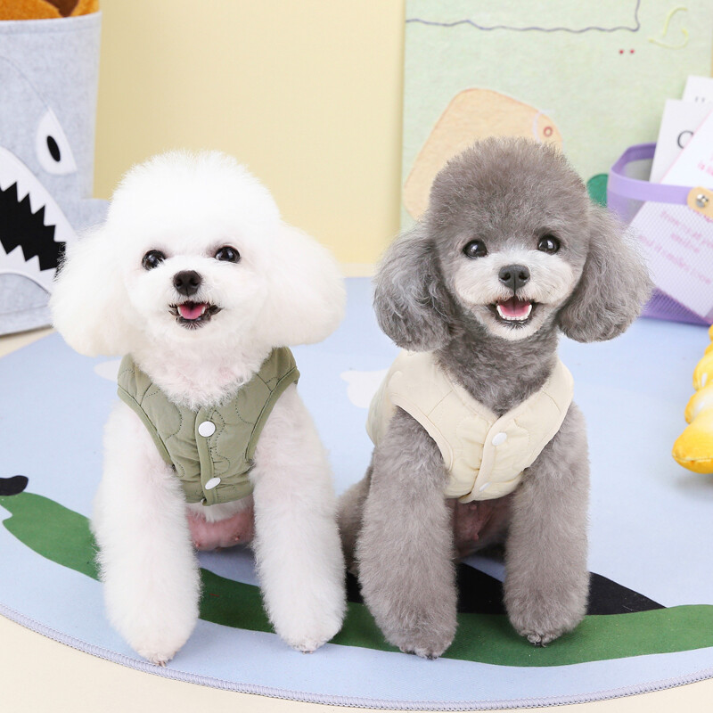 Žiemos naminio šuns liemenė striukė mažiems ir vidutiniams šunims Katėms Šilti medvilniniai drabužiai šuniukas Jorko čihuahua paltas Maltos buldogų drabužiai