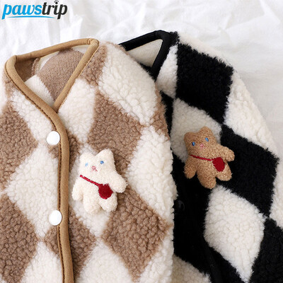 Odjeća za pse Karirana flis jakna za kućne ljubimce za male pse Zimski topli kaput za štene Chihuahua Yorkshire Bichon Prsluk Kostim Oprema za kućne ljubimce