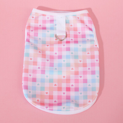 Vasaros katės šunų drabužiai Kvėpuojantys šunų liemenės šuniukai katės Animacinių filmų liemenės Greitai džiūstančios Čihuahua Mopso sportiniai marškiniai Naminių gyvūnėlių marškinėlių kostiumas